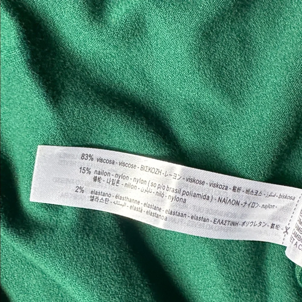 Zara green turtleneck short sleeve - Picture 6 of 6